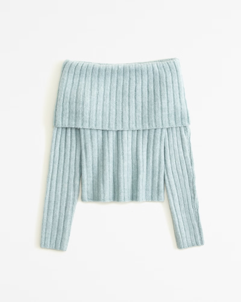 Women's Off-The-Shoulder Sweater Top | Women's Tops | Abercrombie.com | Abercrombie & Fitch (US)