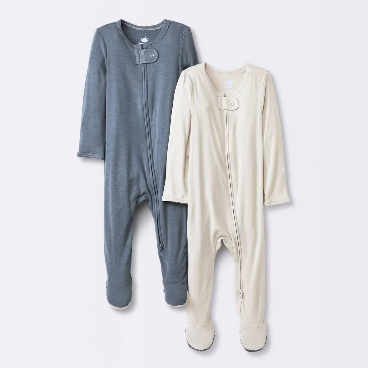 Baby Boys' 2pk Solid So Very Soft Modal Blend Sleep N' Play - Cloud Island™ Gray | Target