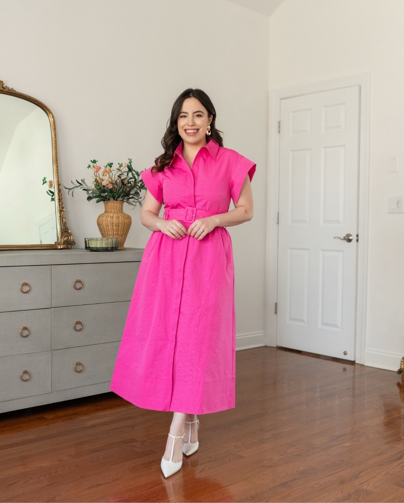 This pink midi is easily one of my best finds, and I love the fit so much that I had to grab it in a few different colors. For reference, I'm wearing a size S, and it fits like a dream!

seasonal wardrobe, dressy look, vacation wardrobe, petite fashion, dressy fits, brunch date, picnic look, garden outfit, spring dress

#LTKspring #LTKootd #LTKSeasonal