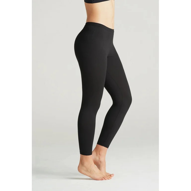 On The Go SuperSoft Black Leggings L-2X 1 Pair | Walmart (US)