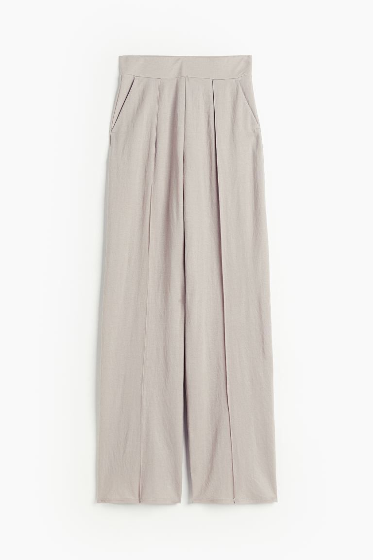 High-waist Dress Pants - Light beige - Ladies | H&M US | H&M (US + CA)