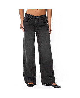 Womens 1980 Leopard Patch Low Rise Jeans | Macy's