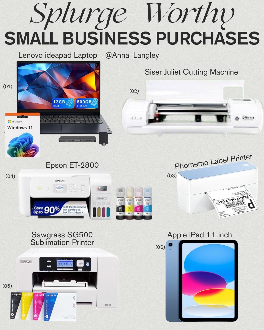 My top 6 splurge-worthy purchases that I use for my small business. These are things I use just about every single day & save my sanity every single time👏
#smallbusinesstools #smallbusinessowner #creatorsetup #workfromhome #smallbusinessessentials 

#LTKdayinmylife #LTKSaleAlert #LTKHome