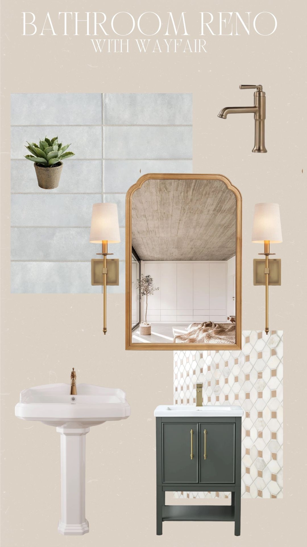 Bathroom renovation with @Wayfair #wayfair #ad #wayfairpartner 