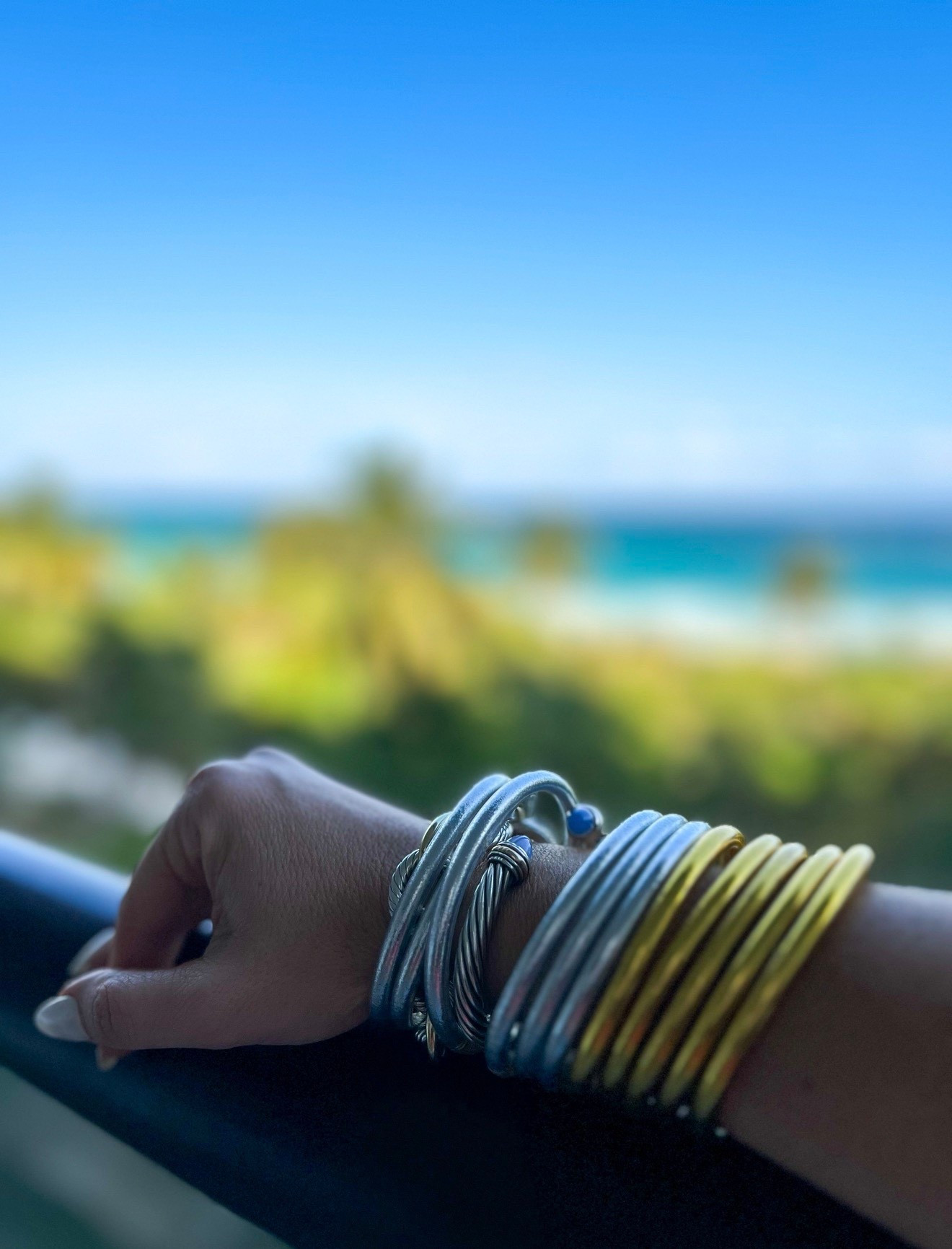 Vacation bracelet stack for the beach.  Safe for salt water 

#LTKootd #LTKgrwm #LTKTravel