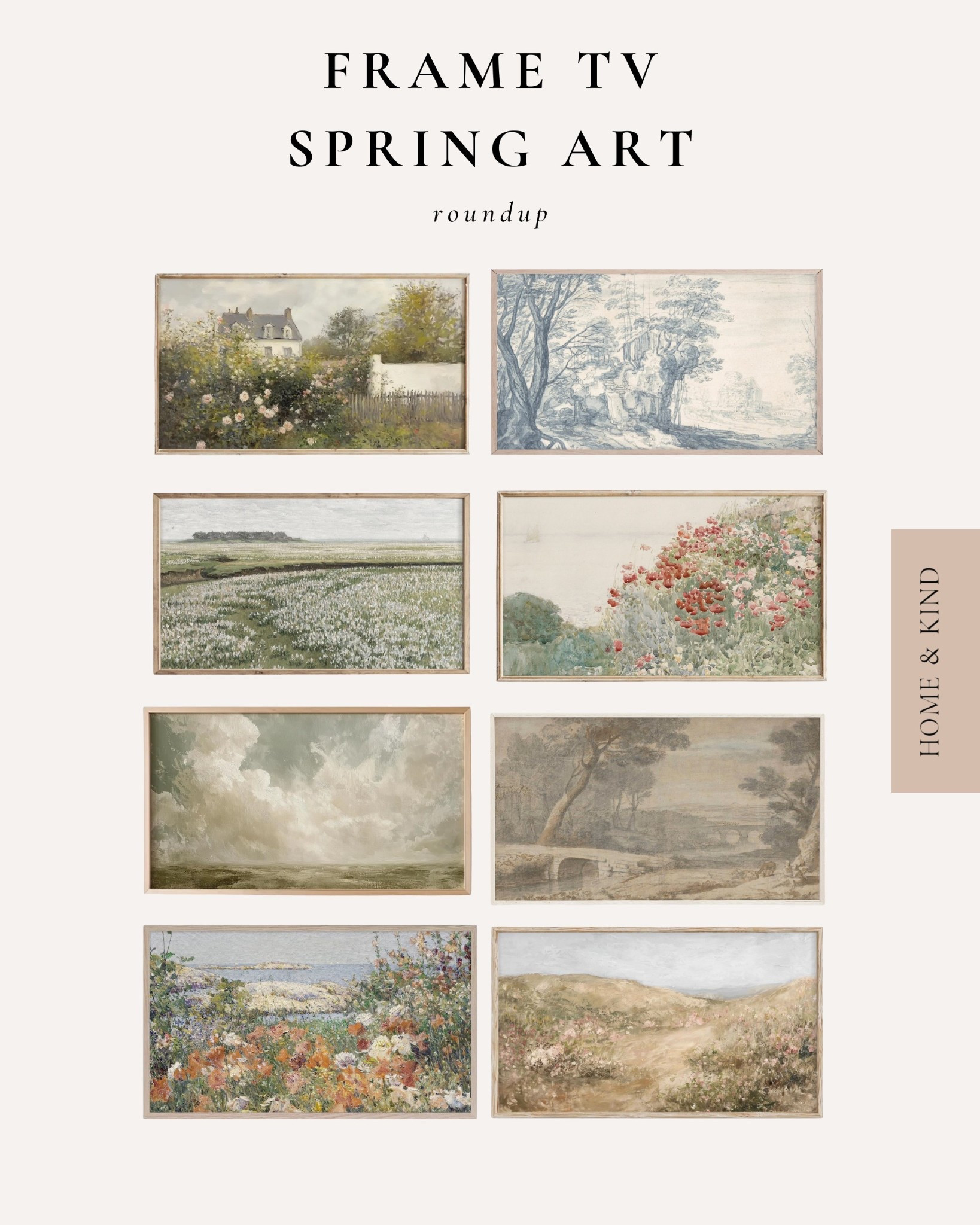 One of my favorite ways to refresh my home is by switching up the art on my Frame TV! It’s such an easy (and affordable!) way to make a space feel brand new—without committing to a full redesign. And with so many gorgeous digital downloads out there, you can completely transform the look of a room for under $5!

Since this 70-degree weather has me fully in spring mode, I rounded up some of the prettiest spring-inspired prints to bring all the fresh, airy feels indoors. 

#LTKFindsUnder50 #LTKHome #LTKSeasonal