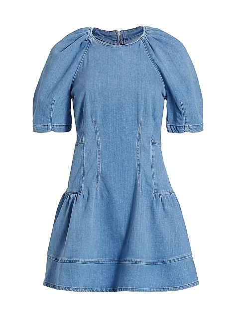 Jonathan Simkhai Standard Holland Denim Mini-Dress | Saks Fifth Avenue