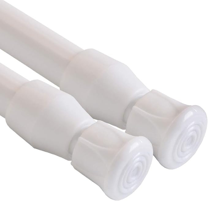Tension Rods 28 to 48 Inches 2 Pack Adjustable Extension Spring Rod Windows Curtain Rods for Wind... | Amazon (US)