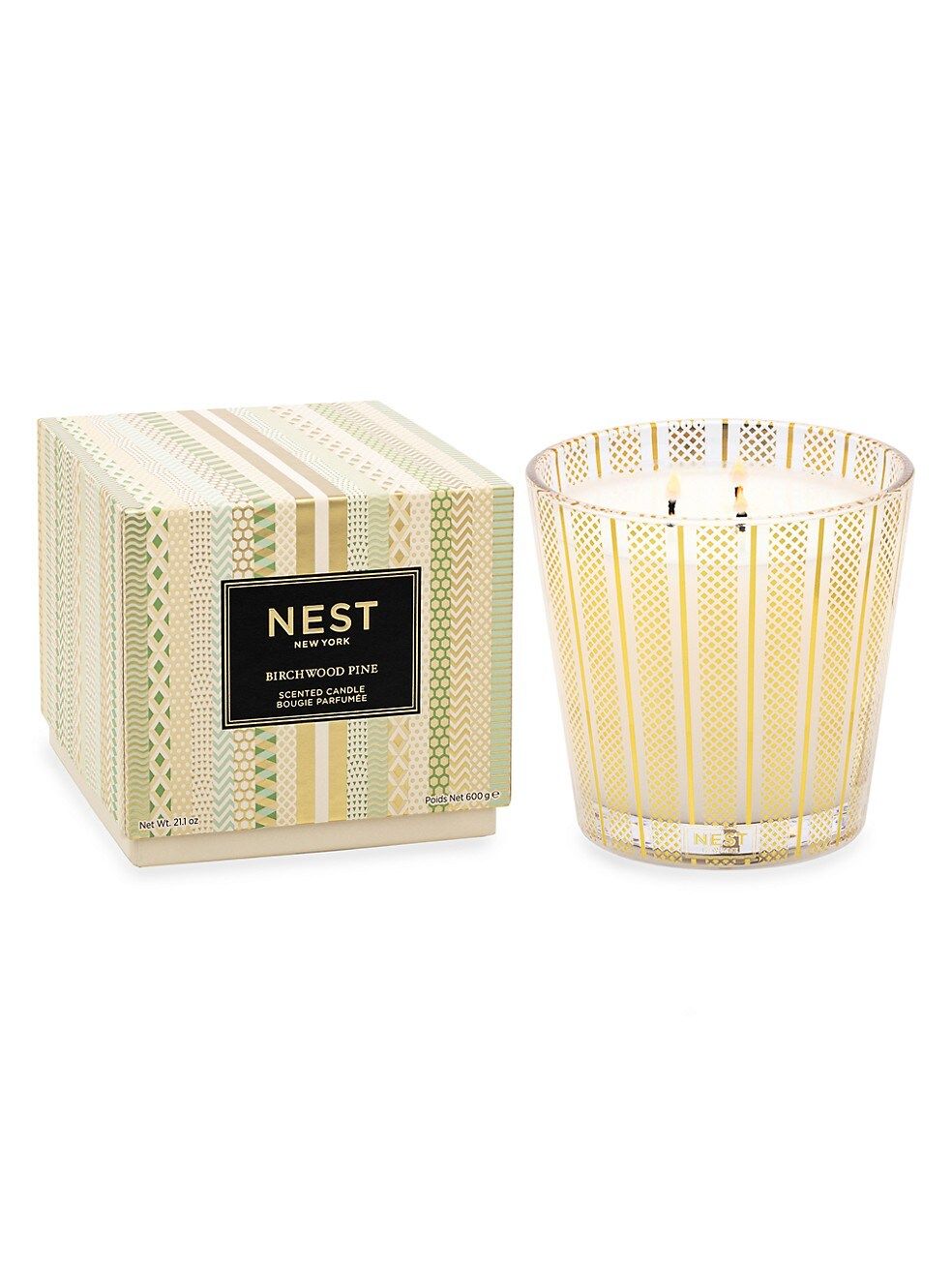NEST New York Birchwood Pine 3-Wick Scented Candle | Saks Fifth Avenue