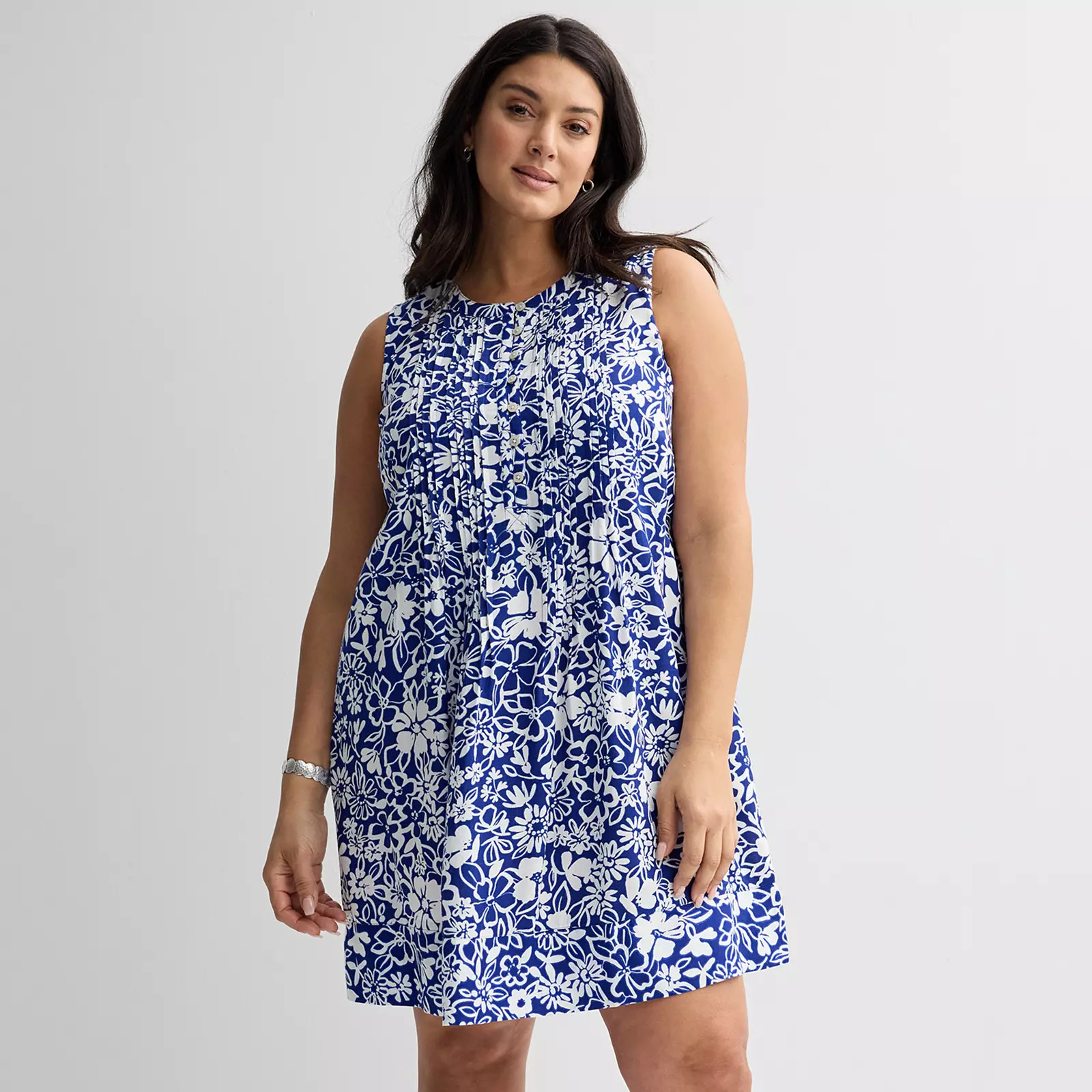 Plus Size Sonoma Goods For Life® Pintuck Dress | Kohl's