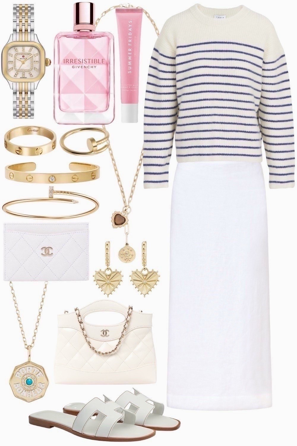 Stripe sweater over white linen midi dress




#LTKSeasonal #LTKFindsUnder100 #LTKootd