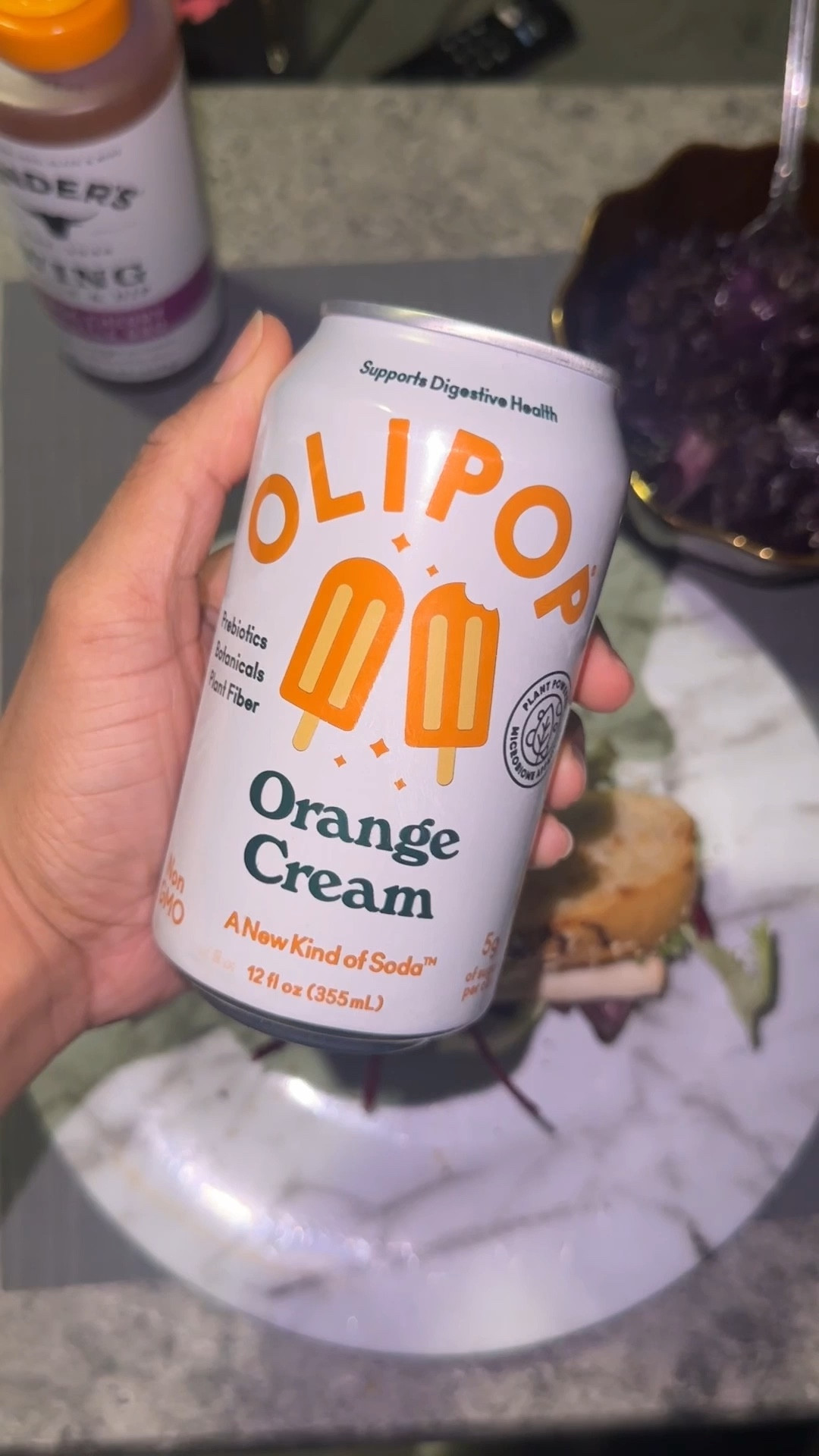 Lunch at Home 🍽️

Homemade deli sandwich, with leftover red cabbage and a Olipop 😋 

#lunch #sprouts #food #easy #quickmeal

#LTKfoodie #LTKHome #LTKvlog