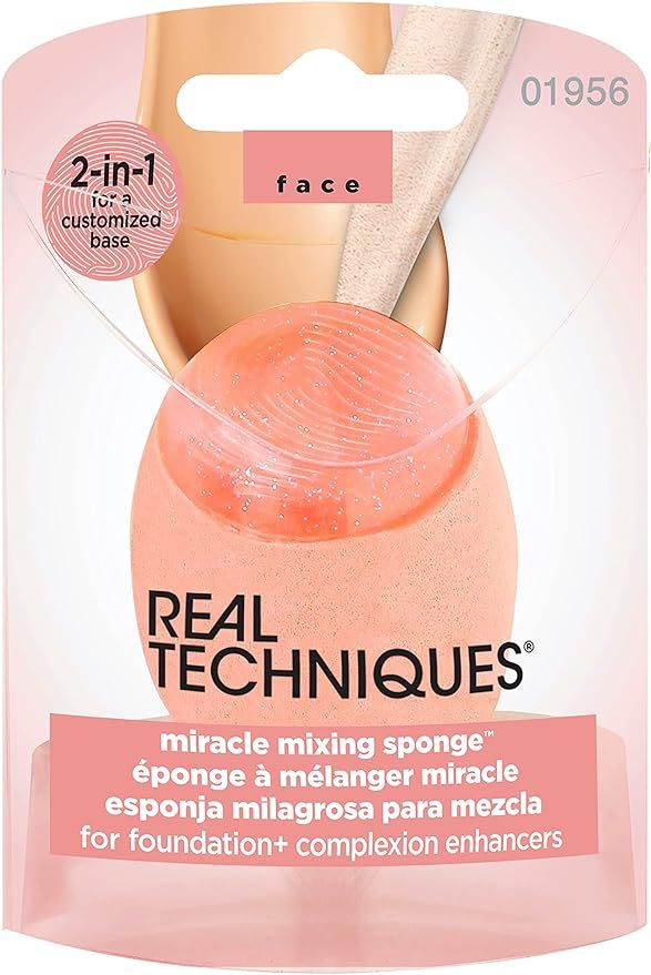 Real Techniques New 2-in-1 Miracle Mixing Sponge for Foundation and Complexion Enhancers | Amazon (UK)