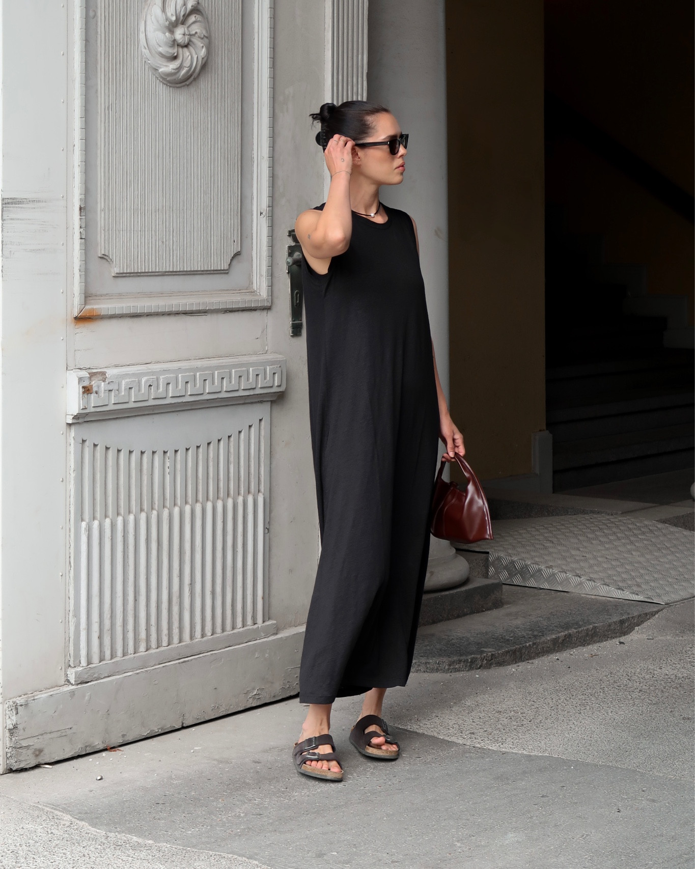 Black linen maxi dress for a day in the city, as a beach cover up, or for a day at home

#LTKunder50 #LTKworkwear #LTKstyletip