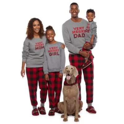 Very Merry Plaid Family Matching Pajamas | JCPenney