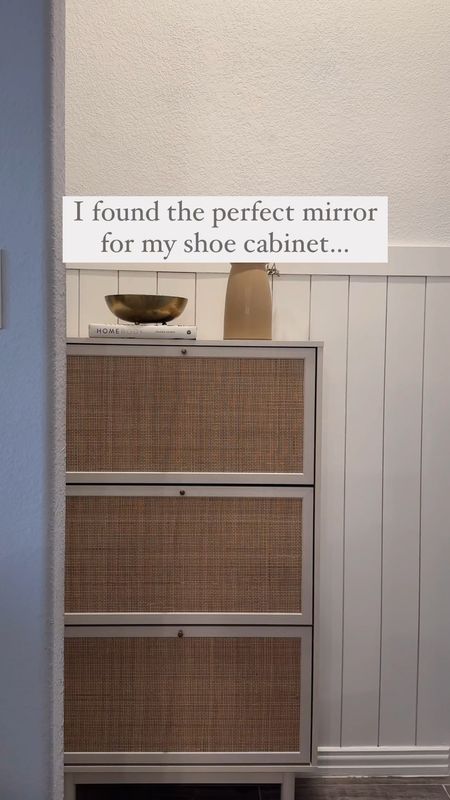 Shoe cabinet + mirror 

#LTKVideo #LTKhome