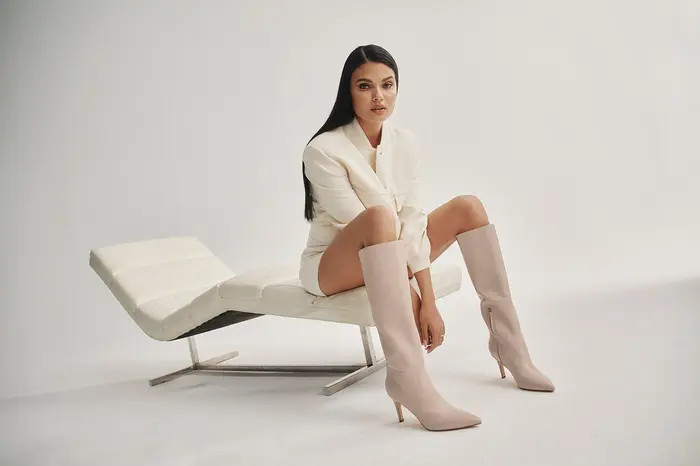 Georgiey Pointed Toe Knee High Boot (Women) | Nordstrom