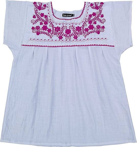 YZXDORWJ Women Mexican Embroidered Shirt | Amazon (US)