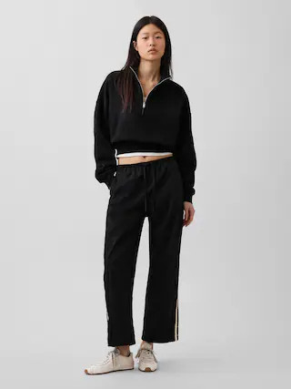 Organic Cotton Poplin Relaxed Easy Stripe Pants | Gap (US)