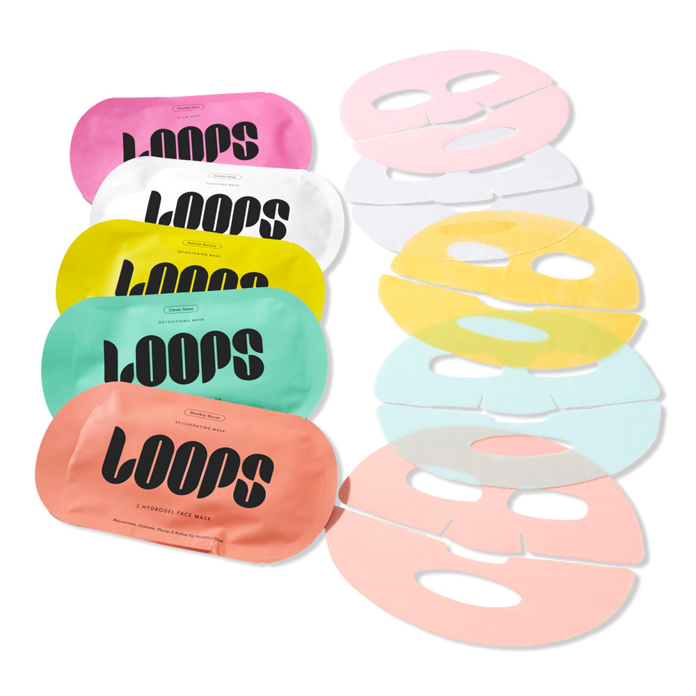 LOOPS Variety Hydrogel Face Mask 5 Piece Set | Ulta