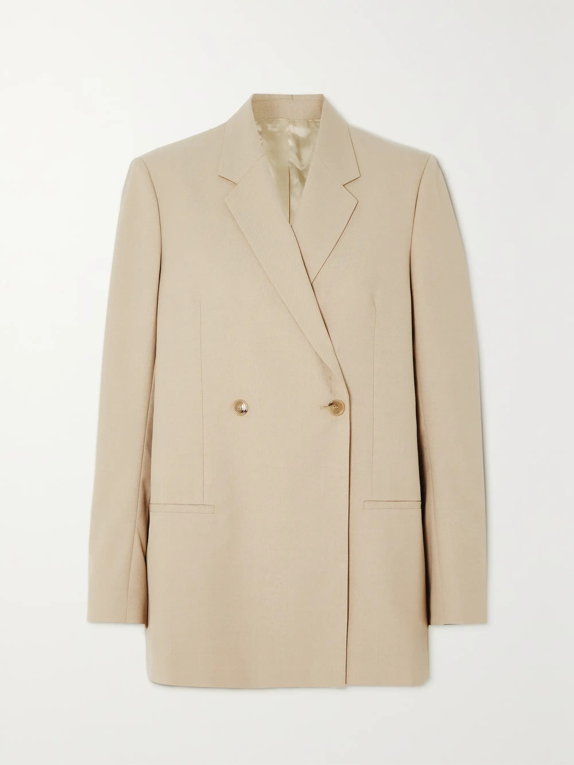 Double-breasted recycled-twill blazer | NET-A-PORTER (UK & EU)