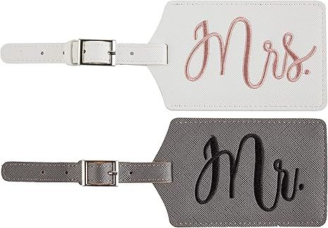 2 Pack Wedding Gifts Mr and Mrs Gifts Tags Bridal Shower Gifts Honeymoon Vacation Travel Essentia... | Amazon (US)