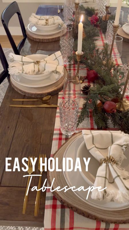 #AD #walmart #walmarthome @walmart tablescape Christmas table dishes table runner flatware wine glasses 

#LTKSeasonal #LTKHoliday #LTKFind