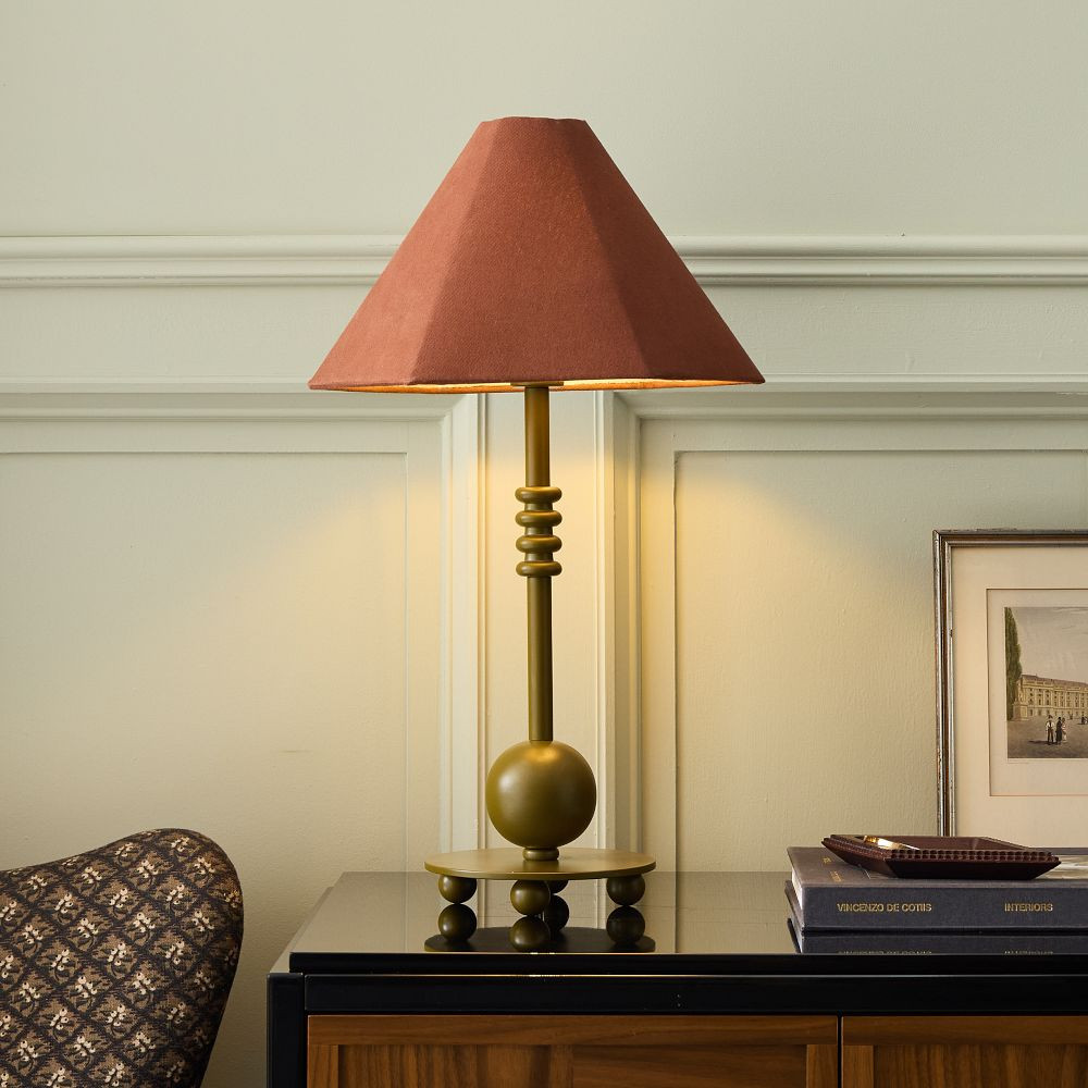 Pierce & Ward Metal Sphere Table Lamp (23") | West Elm (US)