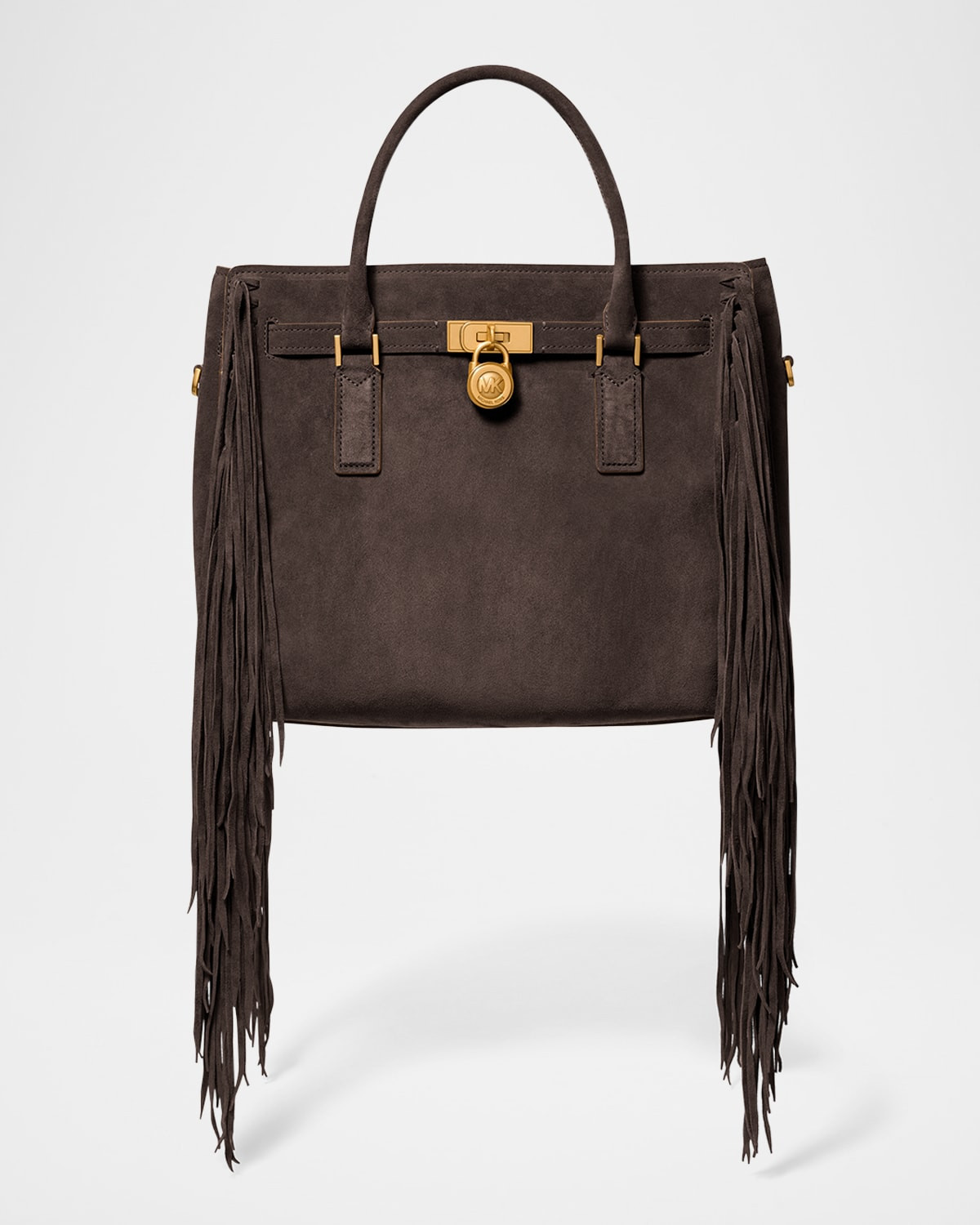 Hamilton Large Fringe Suede Top-Handle Bag | Neiman Marcus
