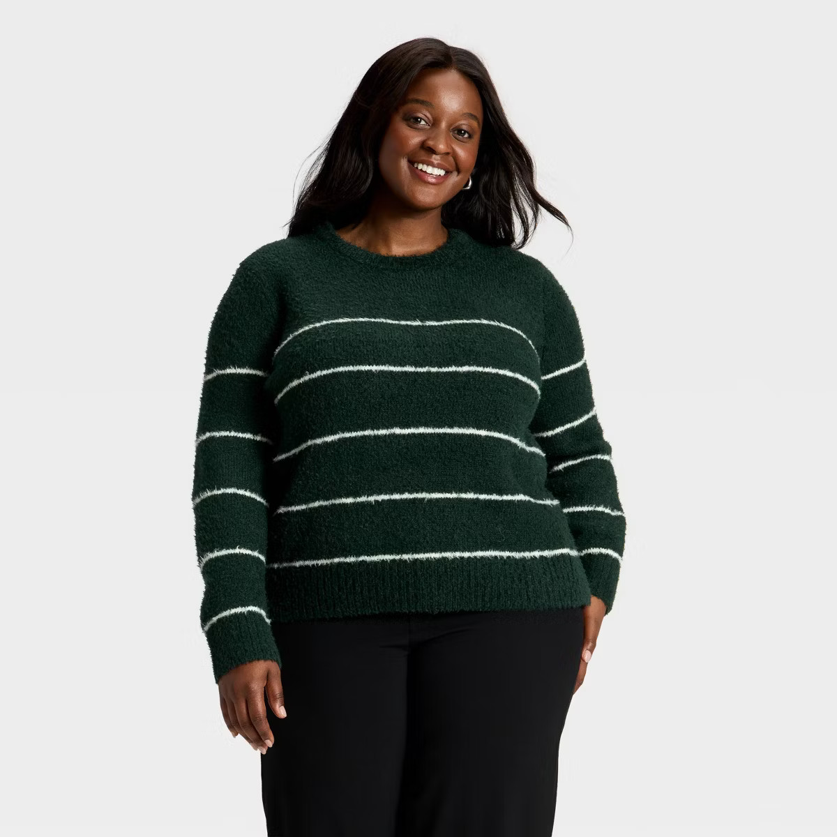 Women's Long Sleeve Fuzzy Pullover Sweater - A New Day™ | Target