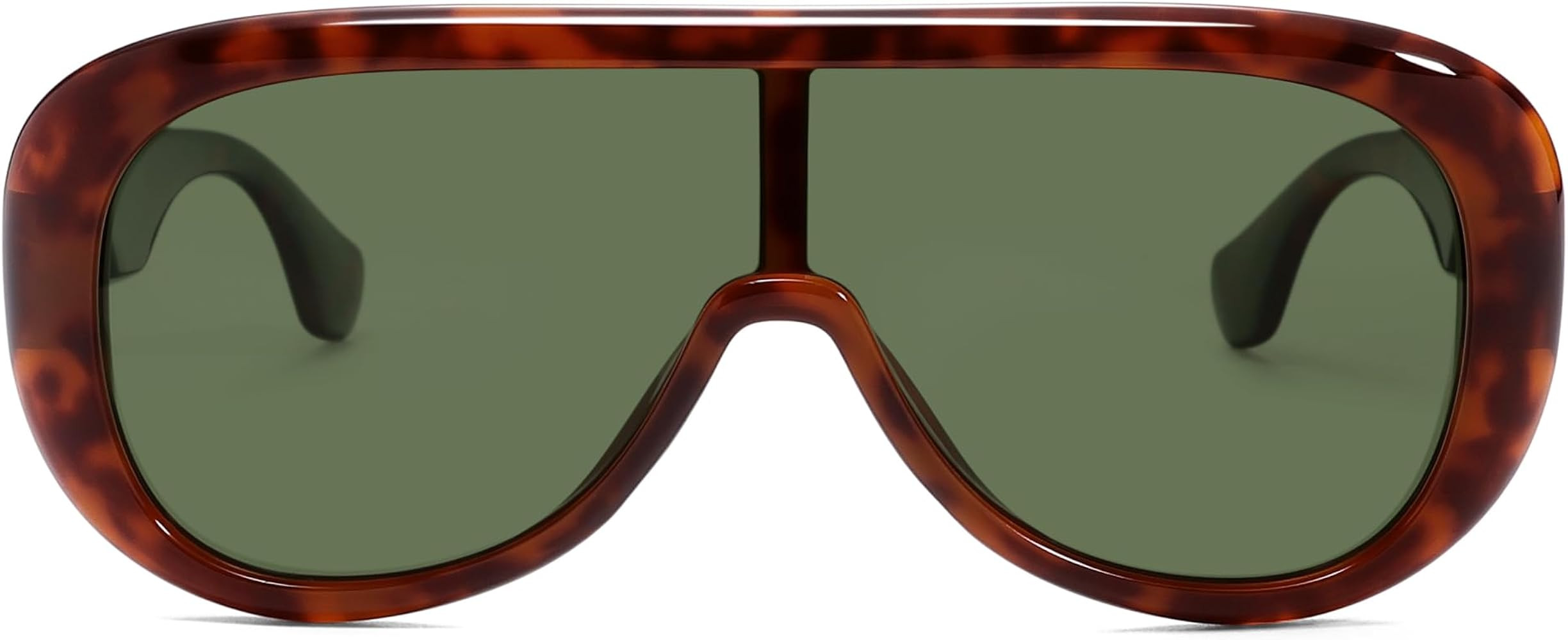 VANLINKER Oversized Aviator Square Sunglasses Womens Men Trendy One-Piece Polarized Lens Retro Fu... | Amazon (US)