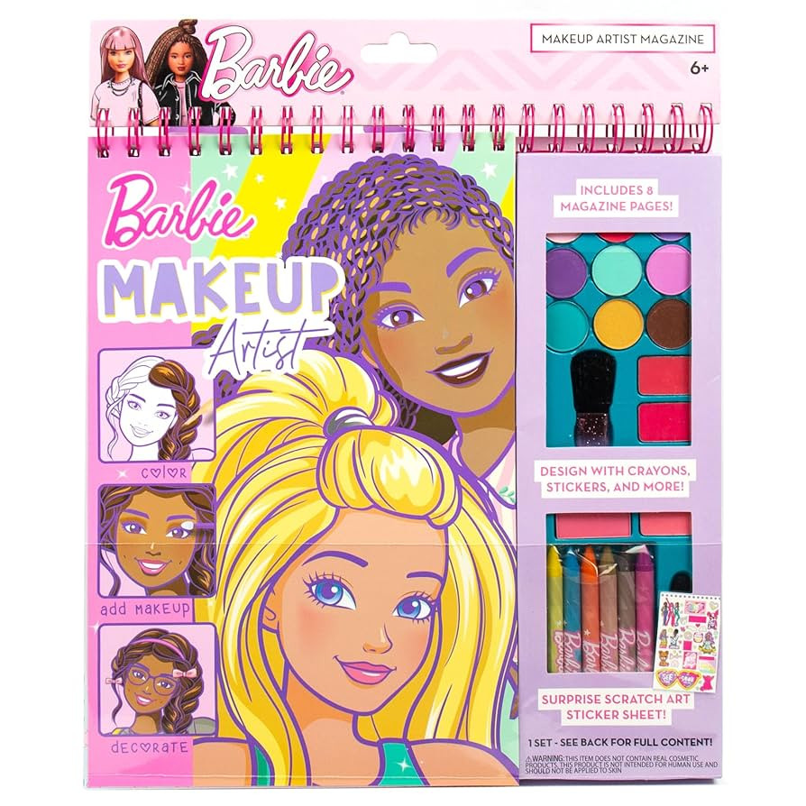 Horizon Group USA Barbie Magazine - Create Hair & Makeup Looks with 130+ Stencils, 180+ Stickers,... | Amazon (US)