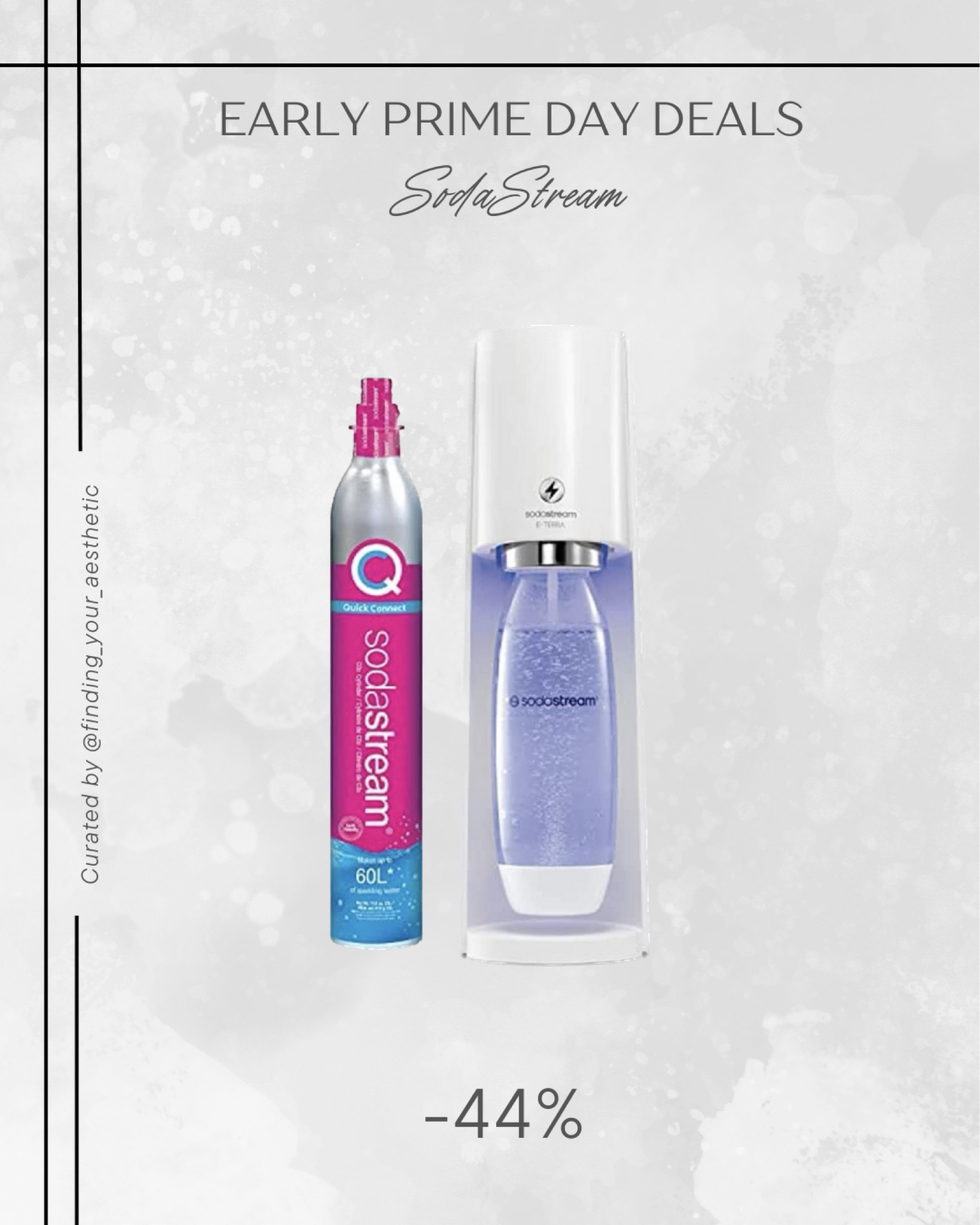 I use the SodaStream everyday and highly recommend. Huge money saver if you are a seltzer drinker. 

SodaStream starter kit in sale as an early prime day deal!

Prime day, Amazon finds, Amazon deals, kitchen gadgets, kitchen appliances 

#LTKFind #LTKsalealert #LTKunder100