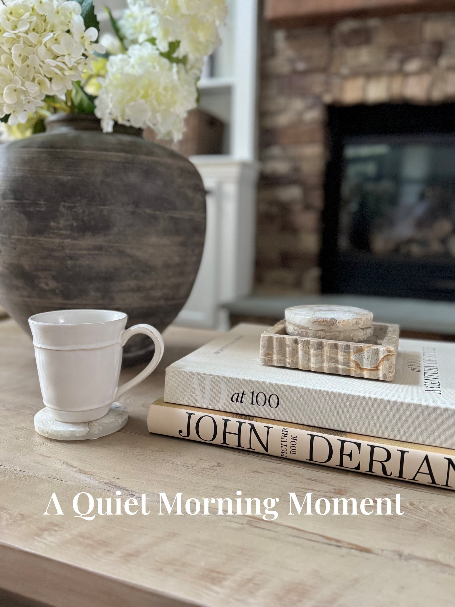 Layered neutrals and timeless textures, this cozy coffee table stack is one of my favorite ways to add warmth to the living room. This space brings organic charm and an elevated lived-in feel, perfect for slow mornings, and a calm, curated vibe. 
#NeutralDecor #CoffeeTableDecor #SlowMornings #coffee #TransitionalStyle


#LTKSeasonal #LTKHome #LTKStyleTip