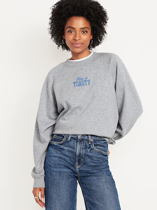 SoComfy Oversized Graphic Sweatshirt | Old Navy (US)