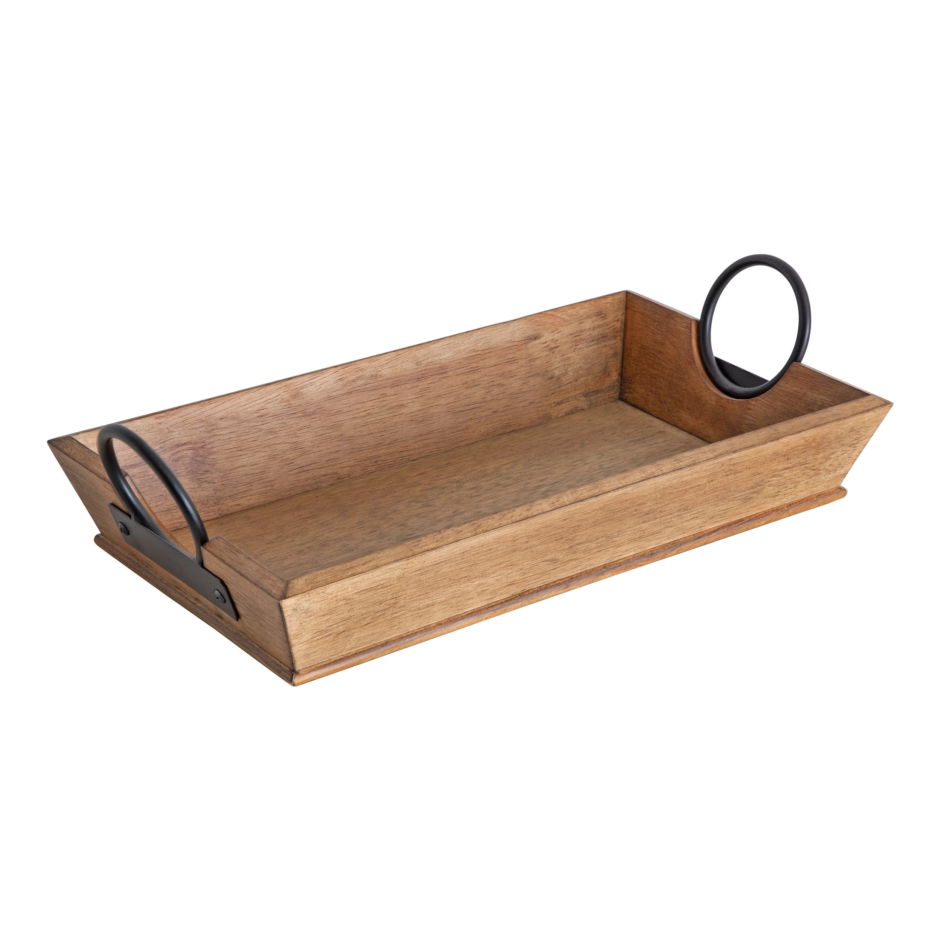 Kate and Laurel Stillright Wood Decorative Tray, Natural 17x10 | Walmart (US)