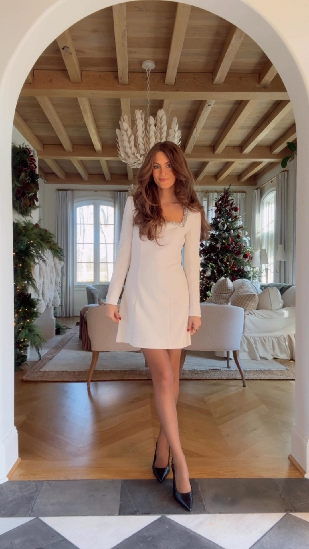 GRWM for a Valentine’s date night dressed head-to-toe in @guess! I’m in love with this winter white look. @shop.ltk #ad #GUESSPartner #liketkit 

#LTKBump #LTKValentine #LTKSeasonal