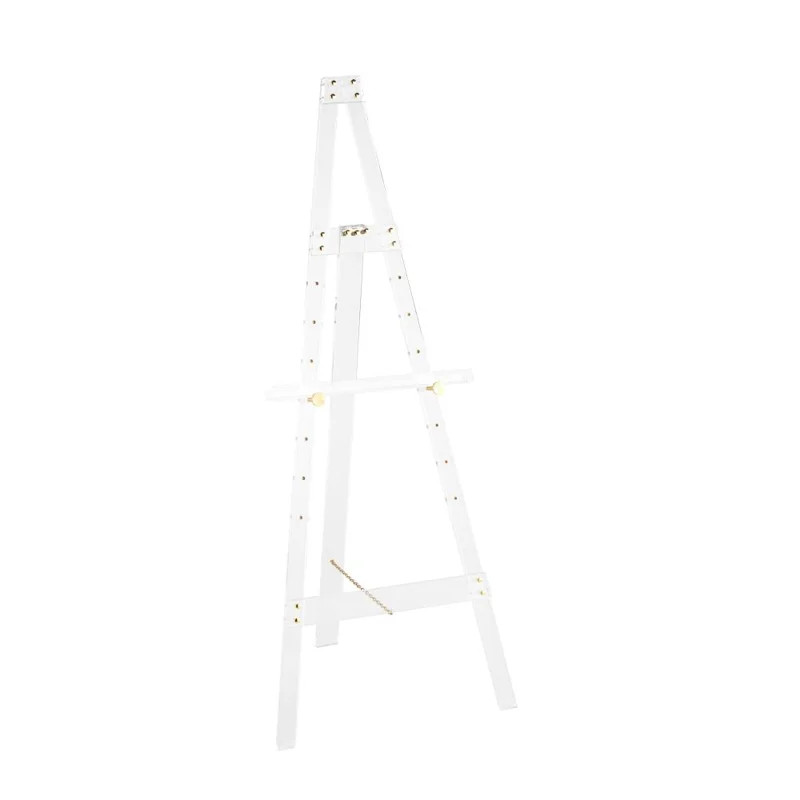 Cole And Grey Acrylic Plastic Adjustable 7 Tier Display Easel With Gold Metal Hardware And Chain ... | Wayfair North America