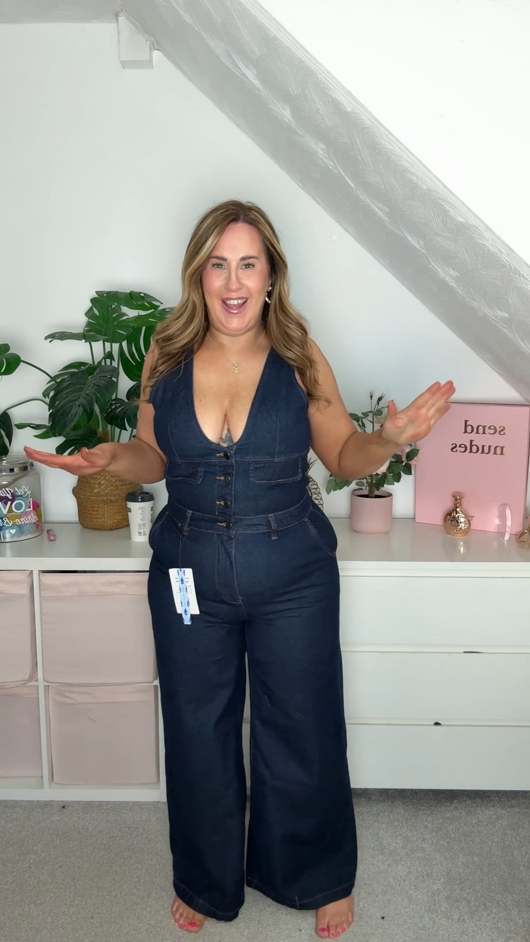 Denim Jumpsuit 

#LTKplussize #LTKspring #LTKmidsize