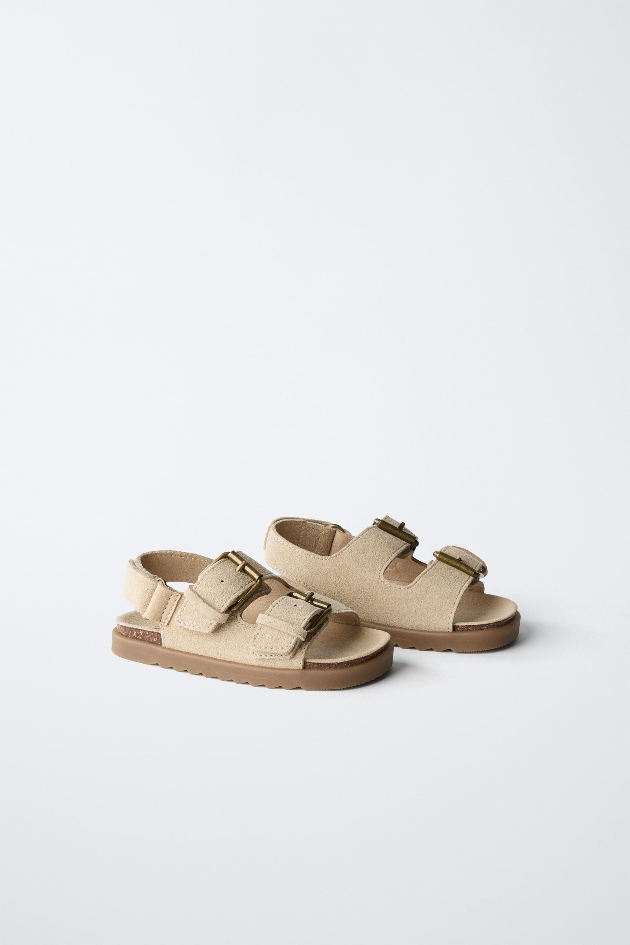 LEATHER BUCKLE SANDALS | Zara US