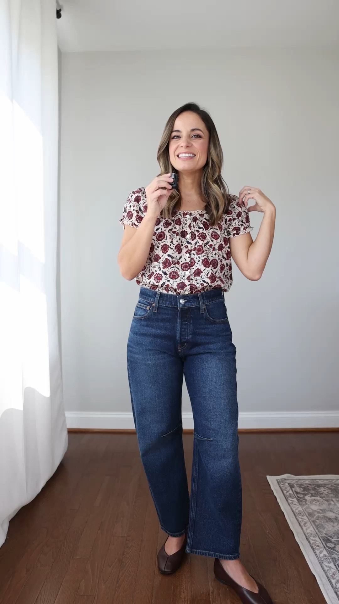 But also - these barrel jeans if you’ve been looking for a pair that fits a petite frame well. They’re true to size for me with a 10 1/8” rise and a 24.5” inseam. 

Also love some of their fall tops, shoes and bags that I’ll link as well. 

20% off with code LTK20

Jeans: petite 24 
Top: xxs 
Shoes: true to size, I wear a size 5

#LTKxMadewell