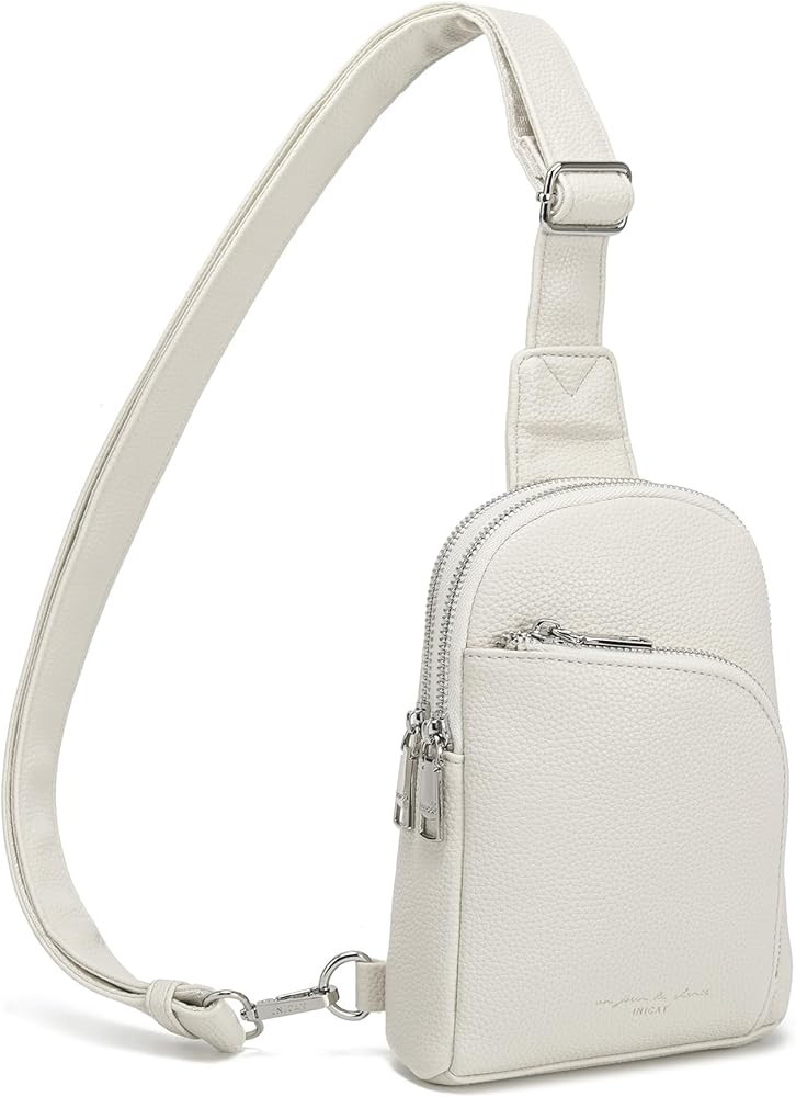 INICAT RFID Blocking Sling Bag Leather Crossbody Bags for Women Fanny Pack Cross Body for Woman C... | Amazon (US)
