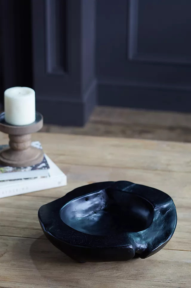 Carved Teak Root Bowl Planter | Anthropologie (US)
