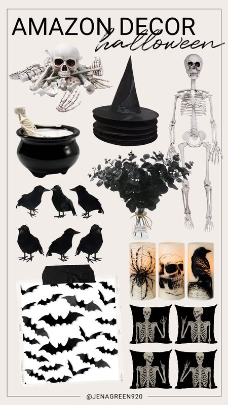 Amazon Halloween Decor, Amazon Decor, Spooky Decor, Bat Decor, Skeleton Decor, Black Eucalyptus, Witch Hats 

#LTKSeasonal #LTKHalloween #LTKhome