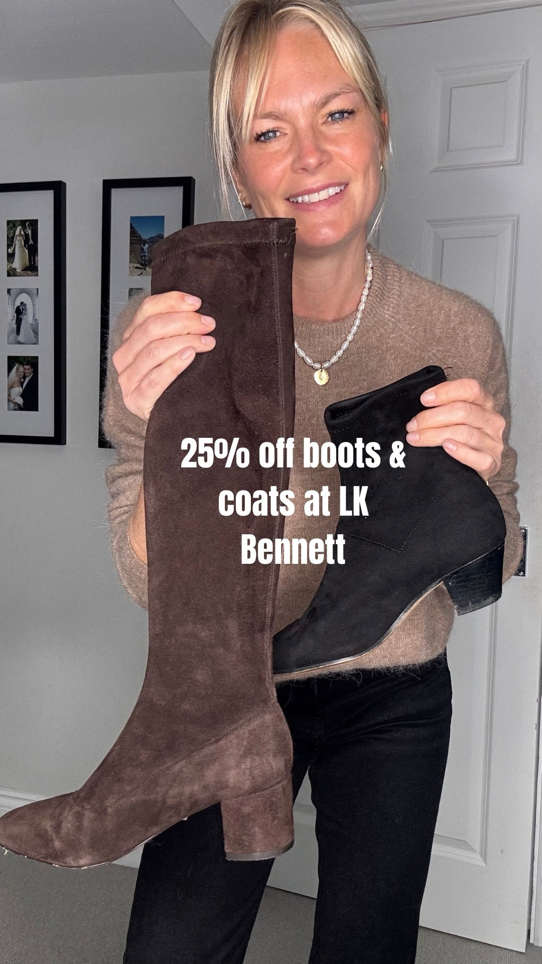 It’s the last day for 25% off at LK Bennett on their boots and coats

I have bought lots of their footwear for clients over the years so here are my recommendations of their boots - both ankle and knee high  

All come in other colours 

#LTKautumn #LTKwinter #LTKshoes