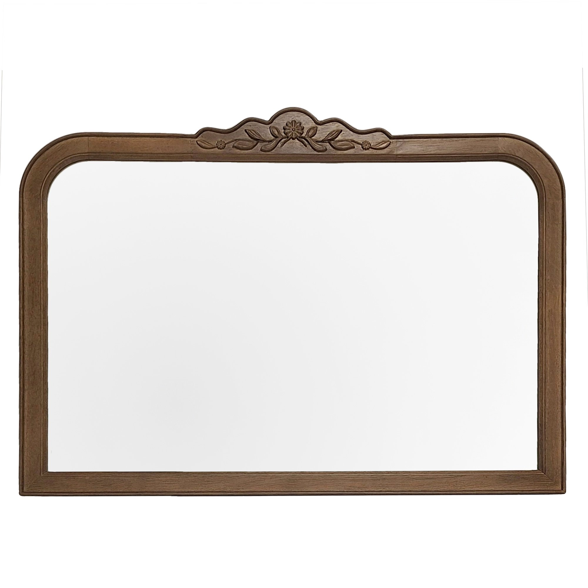 My Texas House Ornate Floral Carved Wood Framed Mirror 38x28 | Walmart (US)