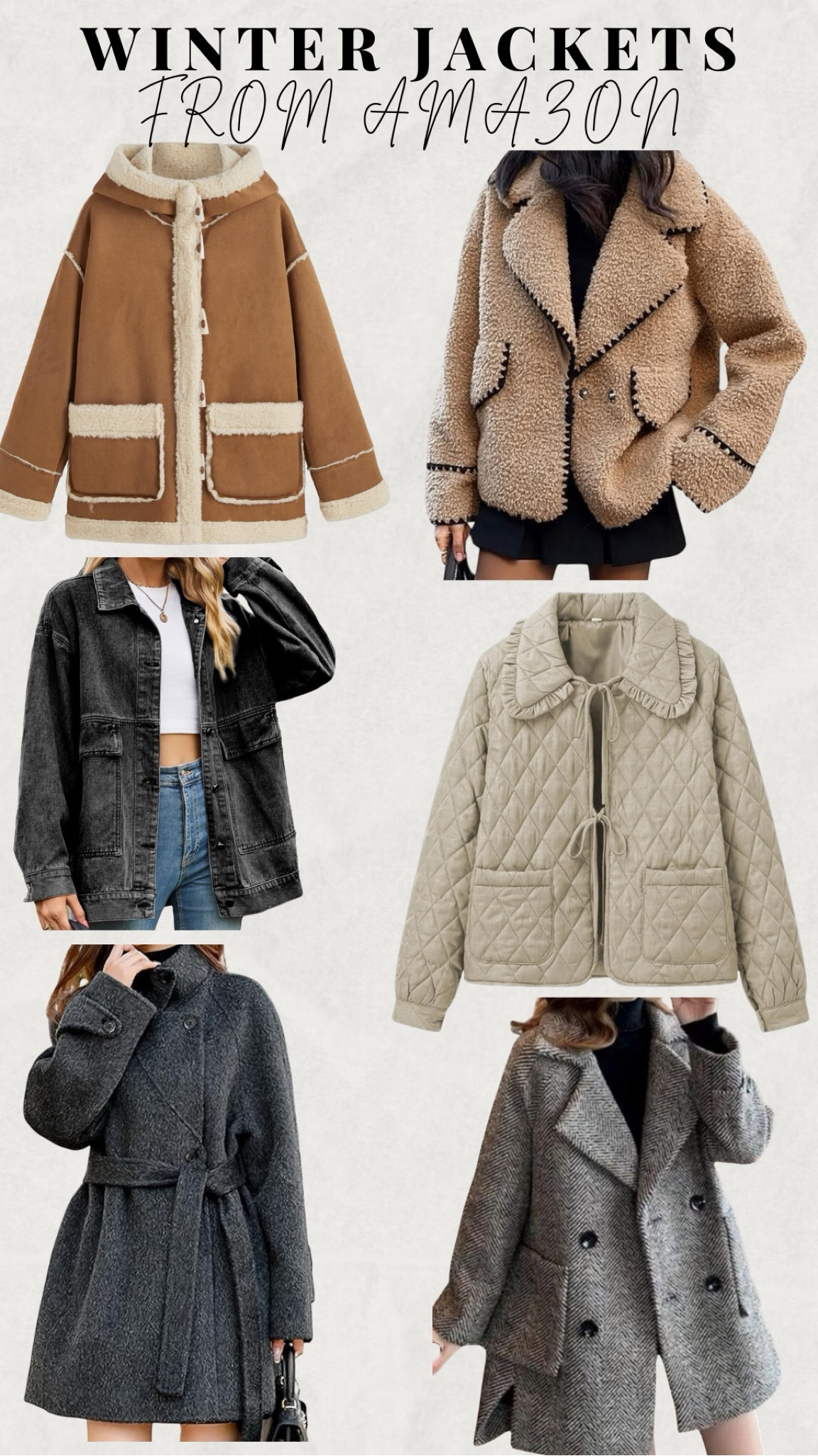 Fall & winter cute jackets. #cutejackets #jeanjackets #barnjackets #pufferjacket #sherpajacket #cutewinterjackets

#LTKFindsUnder100 #LTKSeasonal