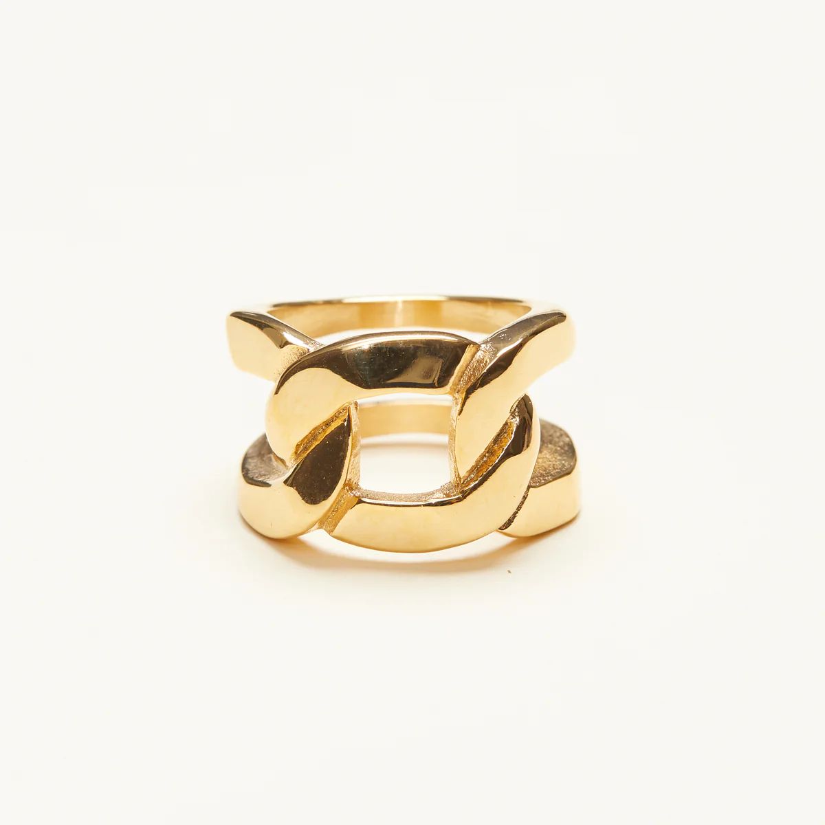 Wide Chain Band Ring | Shapes Studio