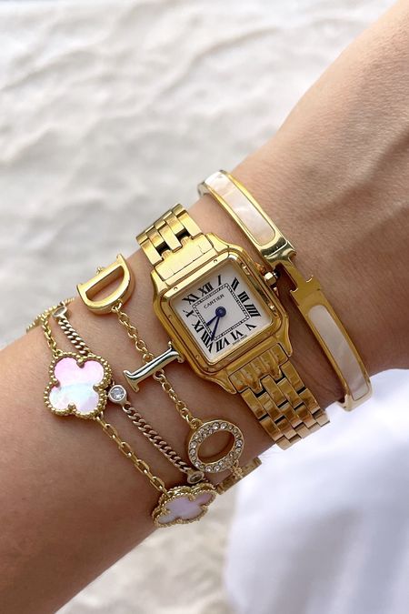 Wrist party!
VCA, Dior, Hermes, Adina Eden bracelets, Cartier watch

#LTKfindsunder100 #LTKfindsunder50 #LTKsalealert
