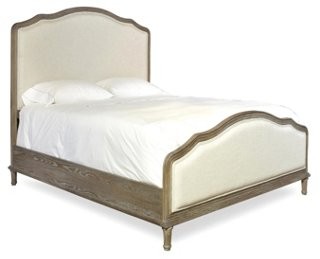 Ogden Linen Panel Bed, Ivory - Beds & Headboards - Furniture - Category Landing Page | One Kings ... | One Kings Lane